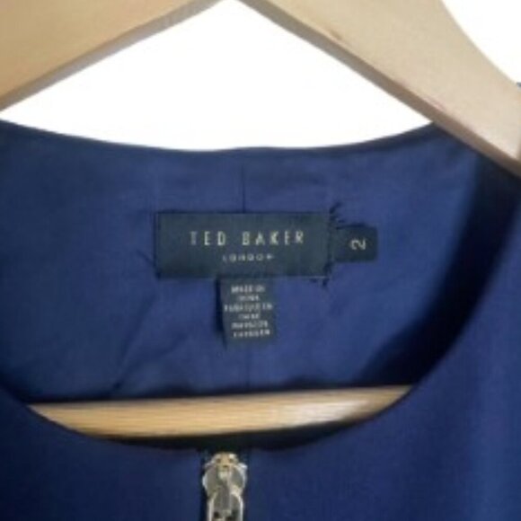 Ted Baker London Hartty Jacquard Dragonfly Dress Size 2 - Picture 2 of 4